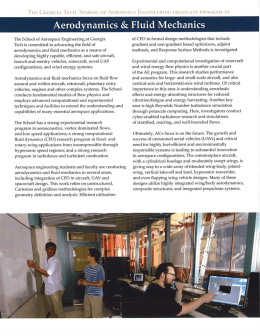AFM fact sheet - Aerospace Engineering | Georgia Institute of