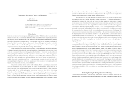 John Gibson University of Louisville I. Introduction Poetry has not