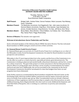 February 2014 Minutes - UW Population Health Institute