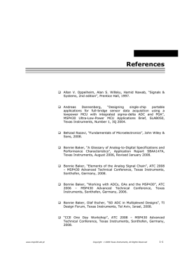 MSP430 References