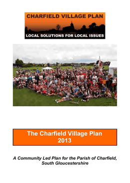 Welcome to the Charfield Village Plan