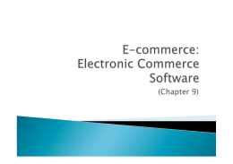 E-commerce Software