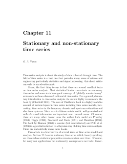 Chapter 11 Stationary and non