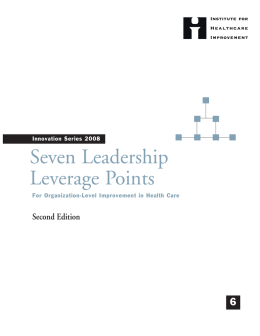 Seven Leadership Leverage Points