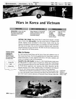 Wars in Korea and Vietnam