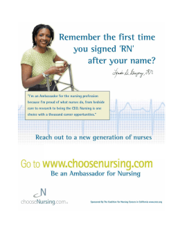 Remember the ﬁrst time you signed `RN` after your name?
