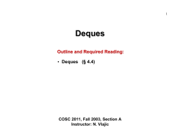 Deques