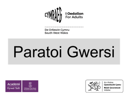 Paratoi Gwers