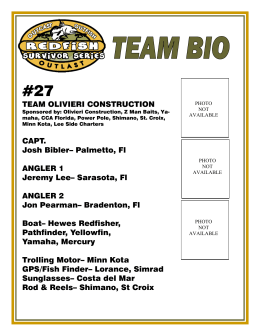 TEAM OLIVIERI CONSTRUCTION CAPT. Josh Bibler
