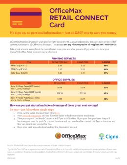 OfficeMax RETAIL CONNECT Card