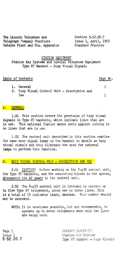 5-52.20.7 Type-87 Busy Visual Signals