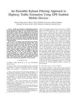 An Ensemble Kalman Filtering Approach to Highway Traffic