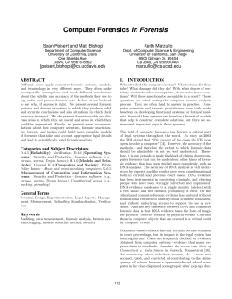 Computer Forensics In Forensis