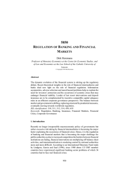 `5850 Regulation of Banking and Financial Markets`.
