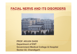 facial nerve and its disorders - Government Medical College and