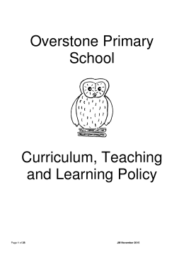 Curriculum TL Policy November 2015