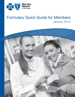 BCN Drug Formulary Quick Guide for Members