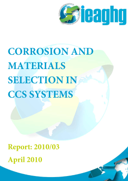 CORROSION AND SELECTION OF MATERIALS FOR CARBON