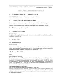 REZUMATUL CARACTERISTICILOR PRODUSULUI 1