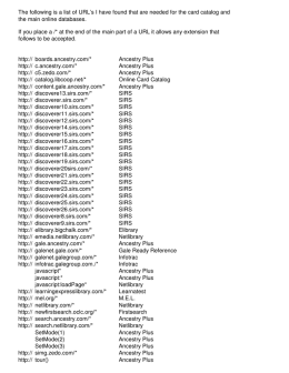 Approved Websites for non
