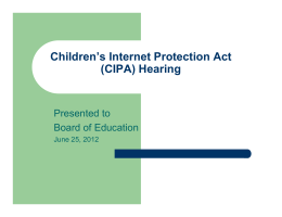 (CIPA) Hearing - Macomb Intermediate School District