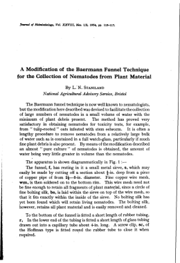 A Modiﬁcation of the Baermann Funnel Technique