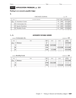 APPLICATION PROBLEM, p. 331 11-1