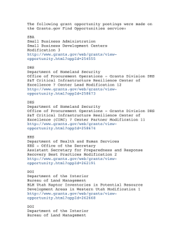 Grants.gov September 15 2014