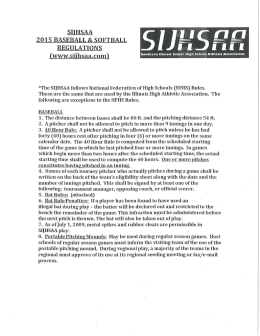 Baseball-Softball Exceptions to IHSA-NFHS Rules