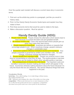 Handy Dandy Guide (HDG)