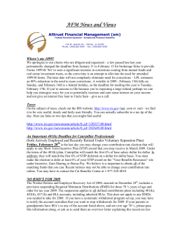 AFM Feb 2009 - Alltrust Financial Management