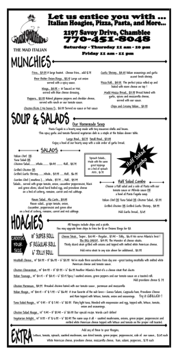 chamblee take out menu