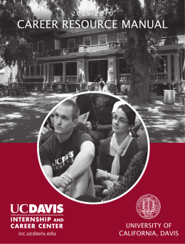 CAREER RESOURCE MANUAL - School of Engineering