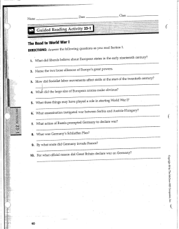 Answer the following questions as you read Section 1.