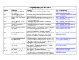 Cases Referenced in Just Mercy