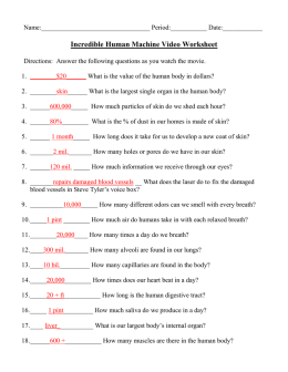 9: Incredible Human Machine Video Worksheet