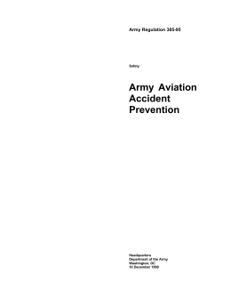 Army Aviation Accident Prevention
