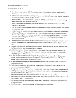 Physics Chapter 3 Review — Answers