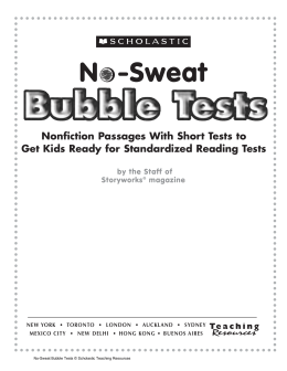 Nonfiction Passages With Short Tests To Get Kids Ready For