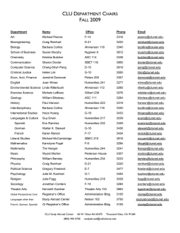 Advisor Contacts