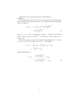 Mathematical notes and proofs for State Trade Missions Lemma 1