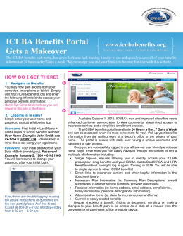 ICUBA Benefits Portal Gets a Makeover