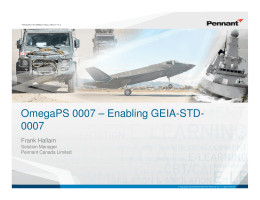 OmegaPS 0007 – Enabling GEIA-STD- 0007