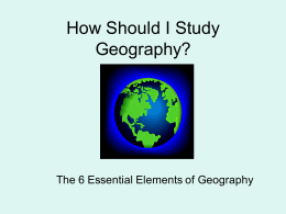 How Do I Study Geography?