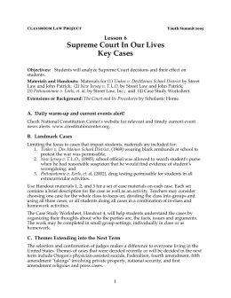 Lesson 6 - Classroom Law Project