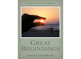 Great Beginnings 2016-2017