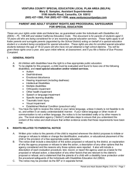 Parent Rights for Special Education