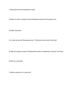 Renaissance 1 Quiz