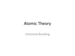 2-2 Chemical Bonding