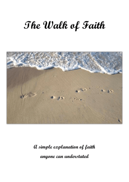 The Walk of Faith - Revelation1412.org
